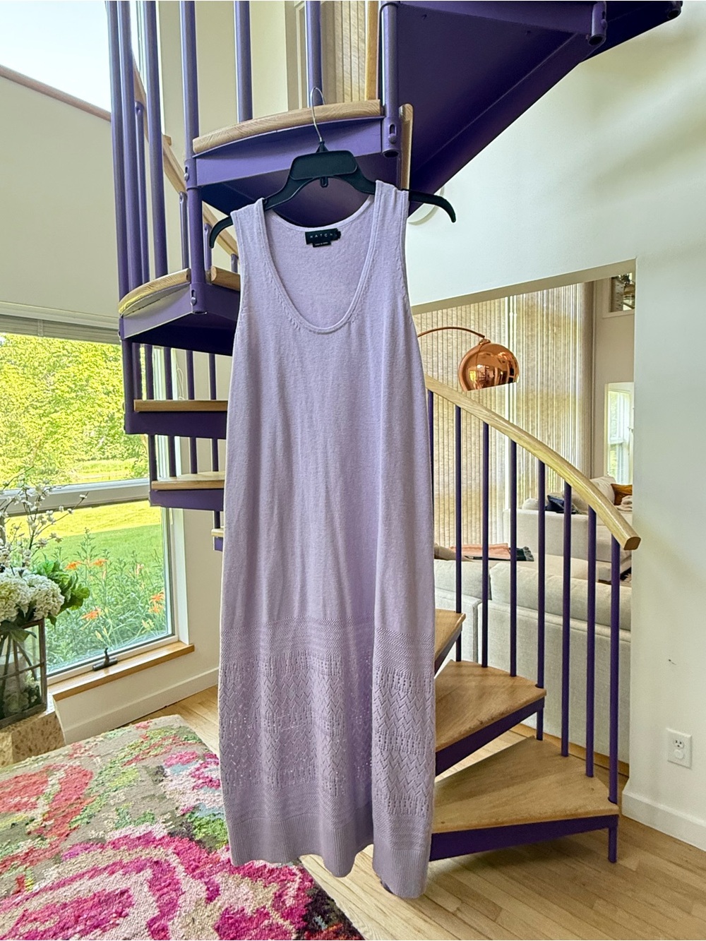 Hatch Lavender Sleeveless Marley Knit Maternity Dress - size 1